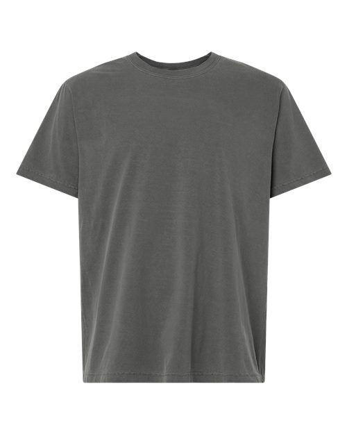 Unisex Heavyweight Garment-Dyed Tee - Washed Charcoal Front