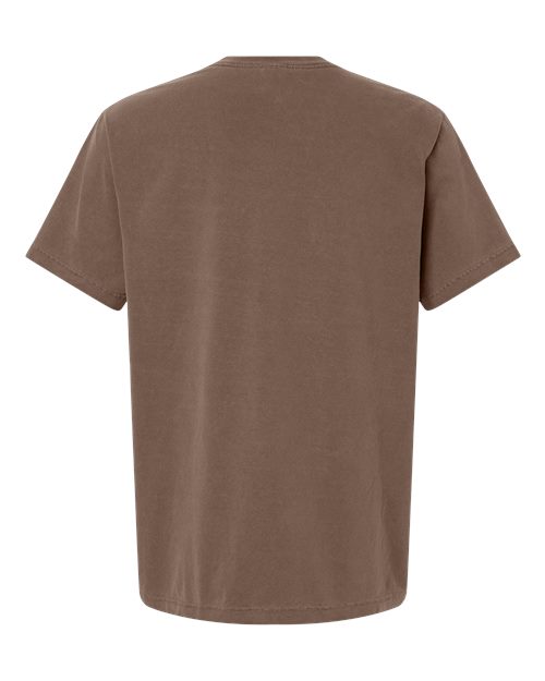Unisex Heavyweight Garment-Dyed Tee - Washed Cocoa Back