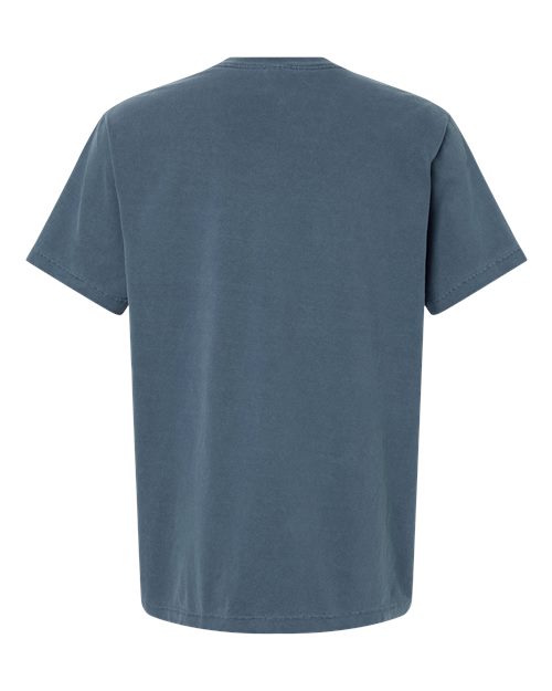Unisex Heavyweight Garment-Dyed Tee - Washed Denim Back