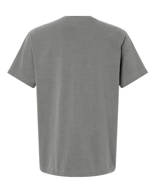 Unisex Heavyweight Garment-Dyed Tee - Washed Grey Back