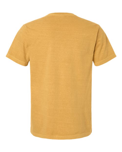 Unisex Heavyweight Garment-Dyed Tee - Washed Mustard Back