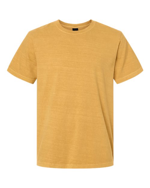 Unisex Heavyweight Garment-Dyed Tee - Washed Mustard Front