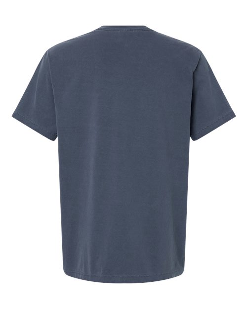 Unisex Heavyweight Garment-Dyed Tee - Washed Navy Back