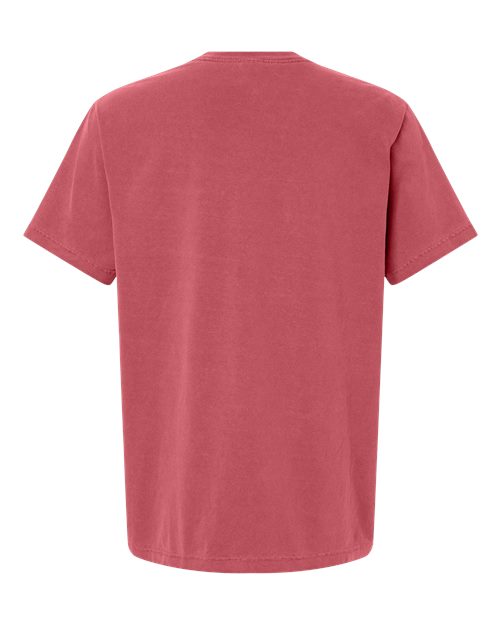 Unisex Heavyweight Garment-Dyed Tee - Washed Red Back