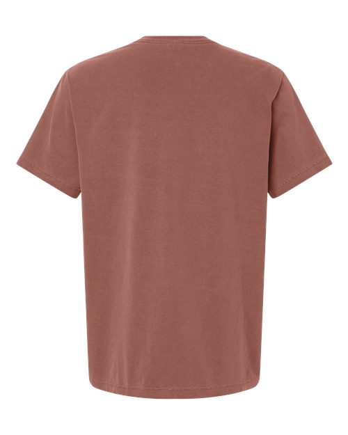 Unisex Heavyweight Garment-Dyed Tee - Washed Chestnut Back