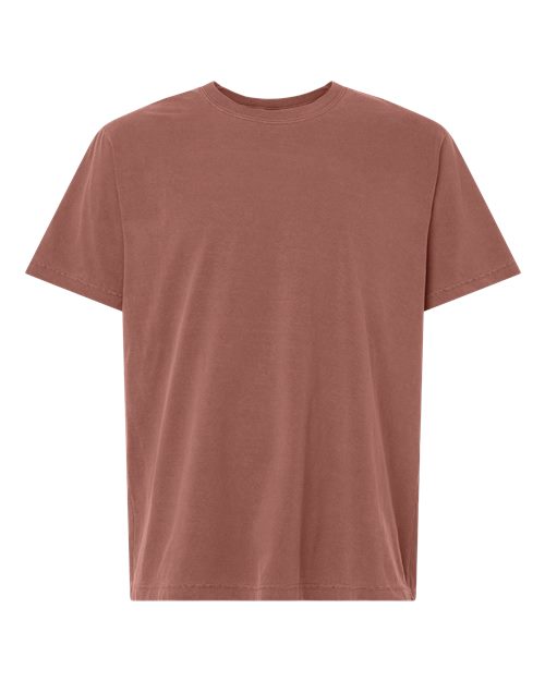 Unisex Heavyweight Garment-Dyed Tee - Washed Chestnut Front