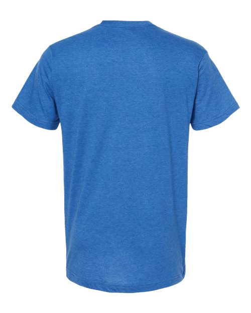 Unisex Fine Jersey T-Shirt - Heather Turquoise Back