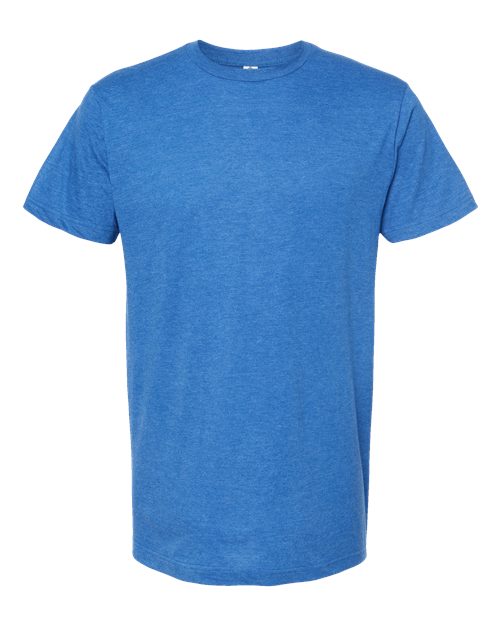 Unisex Fine Jersey T-Shirt - Heather Turquoise Front