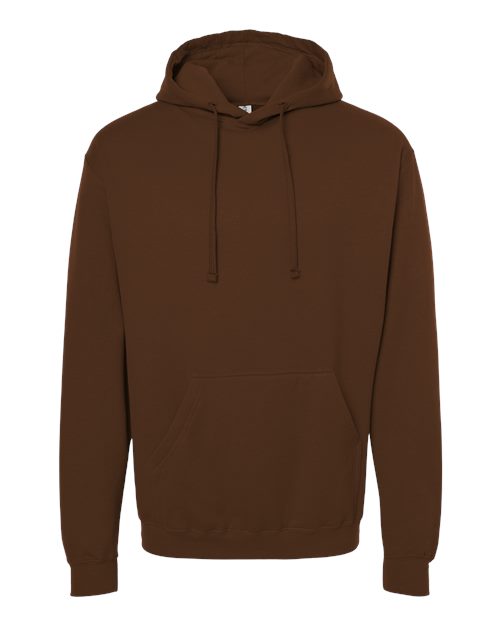 Unisex Fleece Hooded Sweatshirt - Brown Front