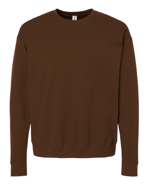 Unisex Fleece Crewneck Sweatshirt - Brown Front