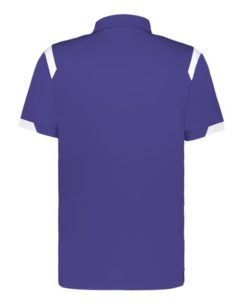 Unisex On the Rise Polo - Purple/ White Back