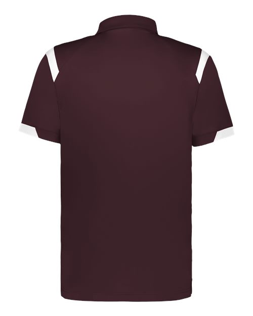 Unisex On the Rise Polo - Maroon/ White Back