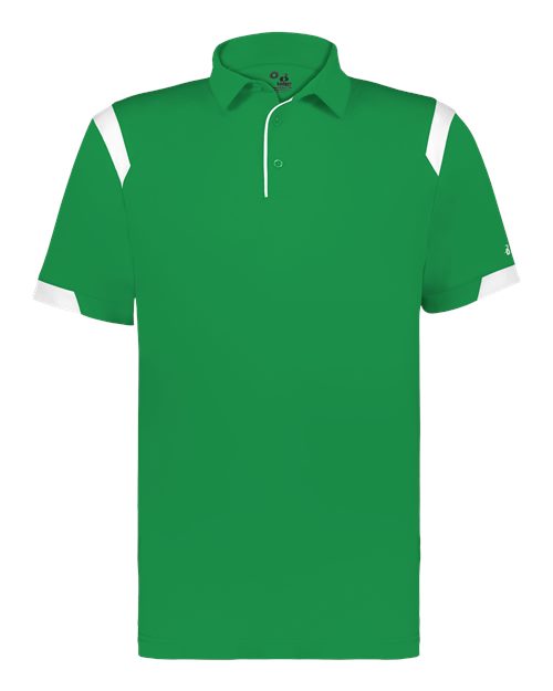 Unisex On the Rise Polo - Kelly/ White Front