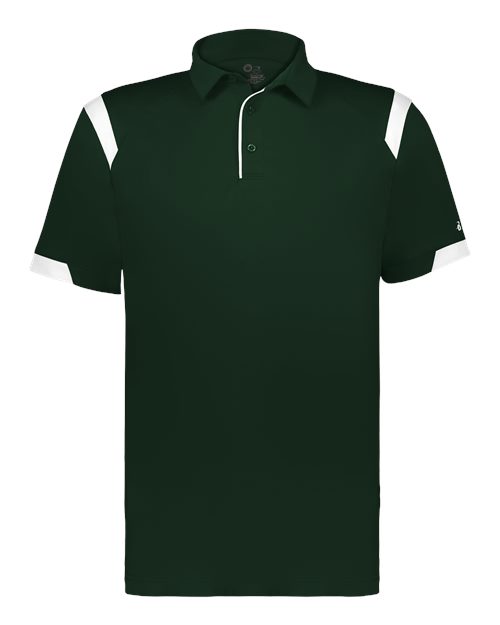 Unisex On the Rise Polo - Forest/ White Front