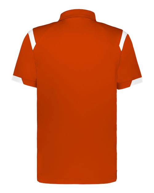 Unisex On the Rise Polo - Burnt Orange/ White Back
