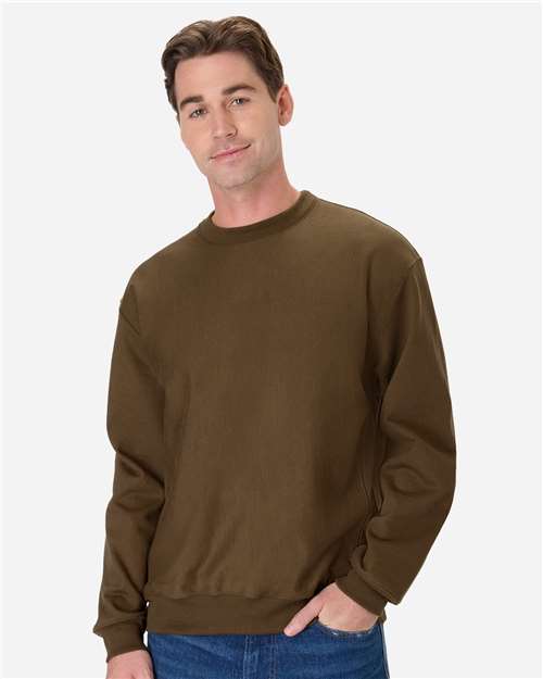 Hanes Unisex Beefy® Sweats Premium Heavyweight Crewneck Sweatshirt - Model Front