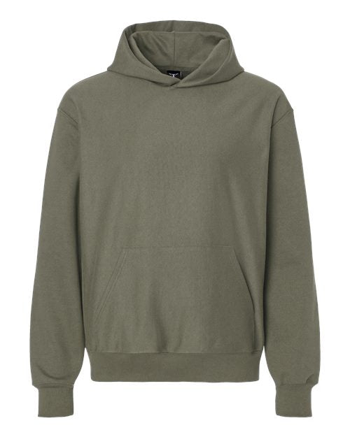 Hanes Unisex Beefy® Sweats Premium Heavyweight Hooded Sweatshirt - Fatigue Green Front