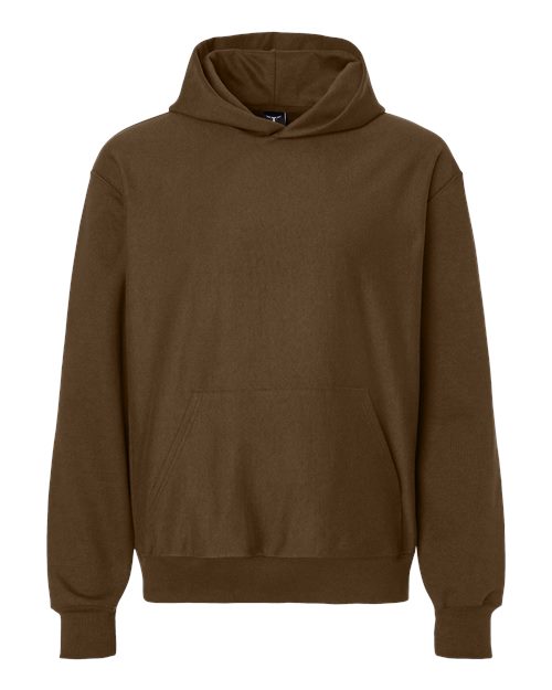 Unisex Beefy® Sweats Premium Heavyweight Hooded Sweatshirt - Army Brown Front