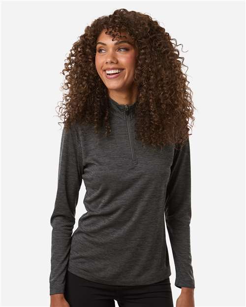 AllPro Women's Pro-Lock Performance Mélange Quarter-Zip Pullover - Model Front
