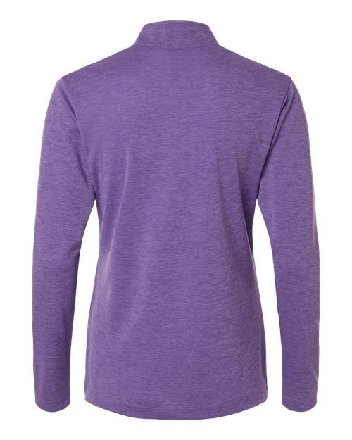 Women's Pro-Lock Performance Mélange Quarter-Zip Pullover - Violet Melange Back