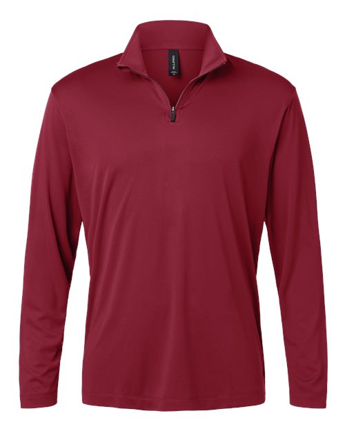 Men's Pro-Lock Performance Quarter-Zip Pullover - Cardinal Front