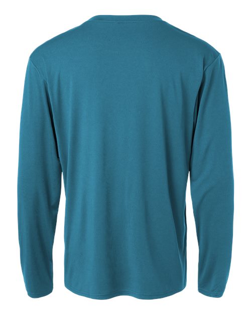Unisex Pro-Lock Performance Long Sleeve T-Shirt - Pacific Blue Back