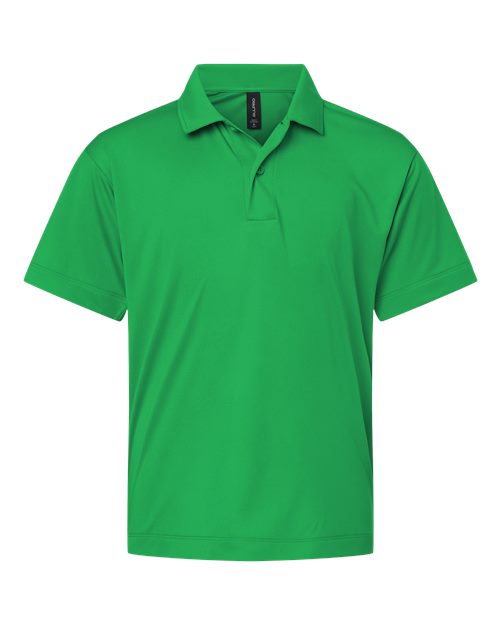 Youth Pro-Lock Performance Polo - Kelly Green Front