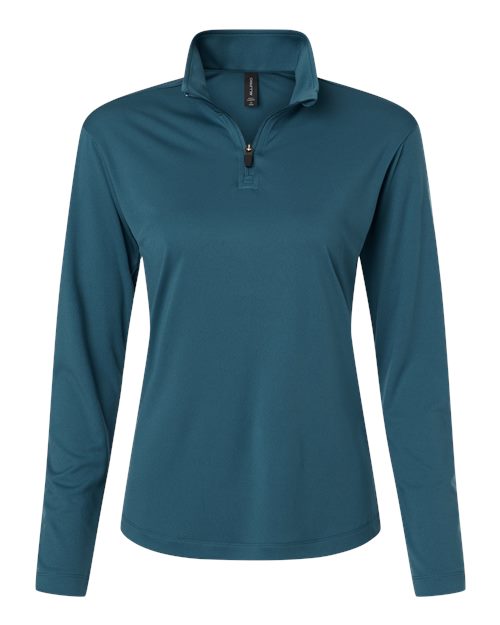 Women's Pro-Lock Performance Quarter-Zip Pullover - Atlantic Blue Front