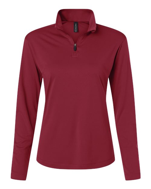 Women's Pro-Lock Performance Quarter-Zip Pullover - Cardinal Front
