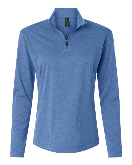 Women's Pro-Lock Performance Quarter-Zip Pullover - Heather Royal Front