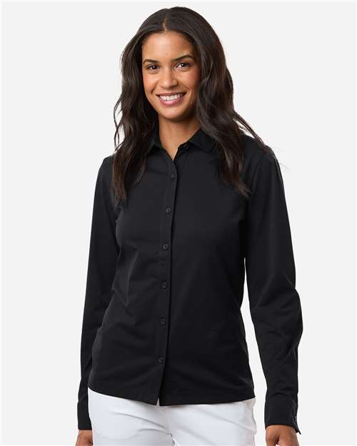 AllPro Women's Pro-Flex Sorona® Button Down Shirt - Model Front