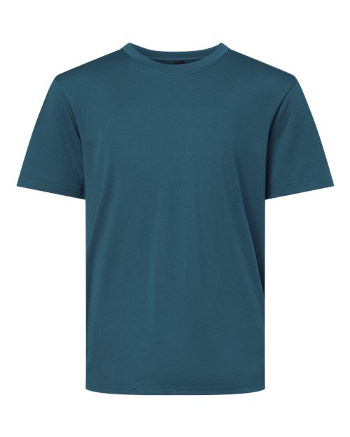 Youth Pro-Lock Performance T-Shirt - Atlantic Blue Front