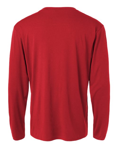 Unisex Tall Pro-Lock Performance Long Sleeve T-Shirt - Red Back