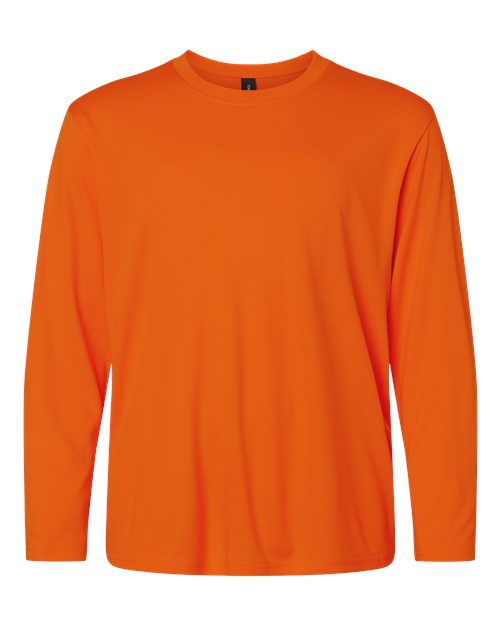 Youth Pro-Lock Performance Long Sleeve T-Shirt - Deep Orange Front