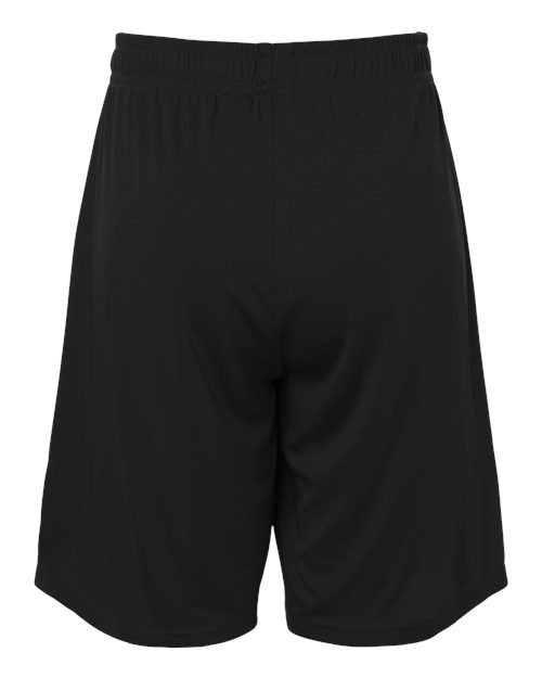 Youth Pro-Lock Performance 7" Shorts with Pockets - Black Back