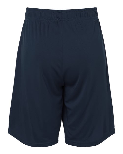 Youth Pro-Lock Performance 7" Shorts with Pockets - Navy Back