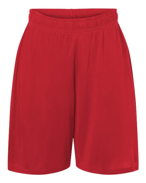Youth Pro-Lock Performance 7" Shorts with Pockets - Red Front