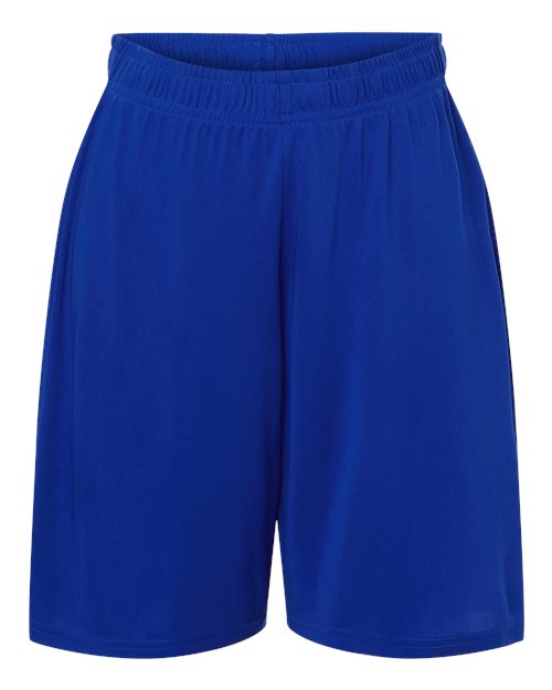 Youth Pro-Lock Performance 7" Shorts with Pockets - Royal Front