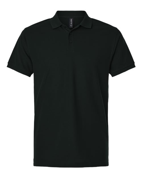 Men's Tall Pique Polo - Black Front