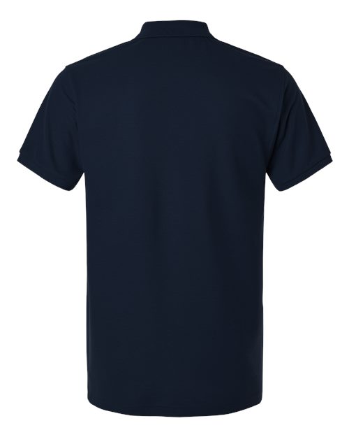 Men's Tall Pique Polo - Navy Back