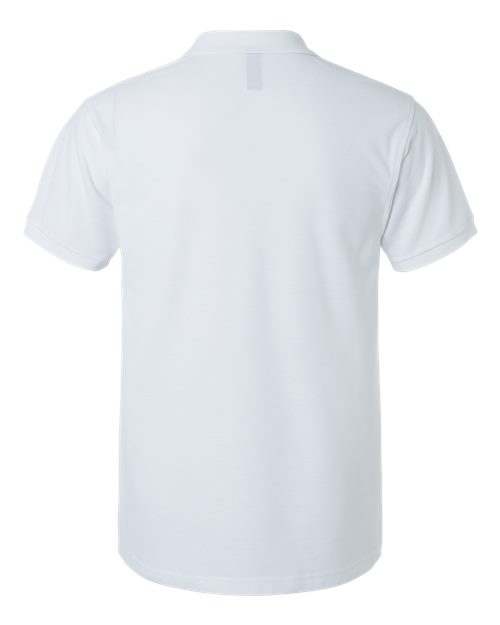 Men's Tall Pique Polo - White Back