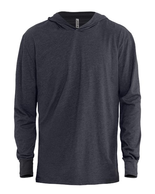 Next Level Unisex CVC Hoodie Long Sleeve Tee - Charcoal Front