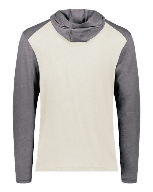 Unisex Gameday Vintage Hooded T-Shirt - Birch/ Carbon Heather Back