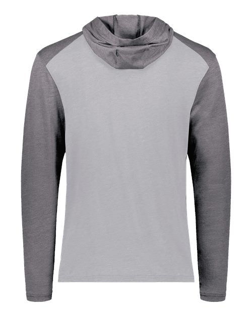 Unisex Gameday Vintage Hooded T-Shirt - Grey Heather/ Carbon Heather Back