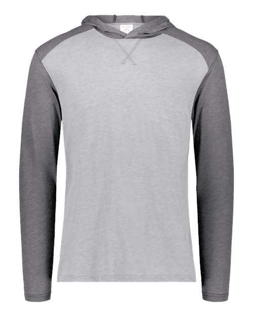 Unisex Gameday Vintage Hooded T-Shirt - Grey Heather/ Carbon Heather Front