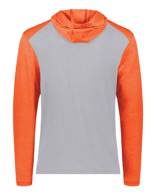 Unisex Gameday Vintage Hooded T-Shirt - Grey Heather/ Orange Heather Back