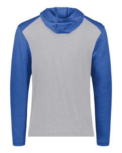 Unisex Gameday Vintage Hooded T-Shirt - Grey Heather/ Royal Heather Back
