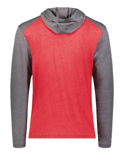 Unisex Gameday Vintage Hooded T-Shirt - Scarlet Heather/ Carbon Heather Back
