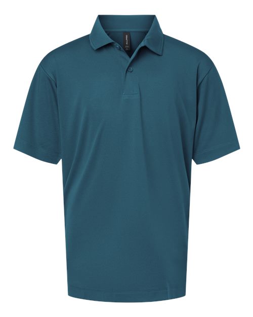 Youth Pro-Lock Performance Polo - Atlantic Blue Front