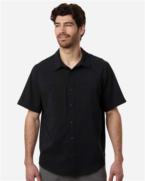 CORE365 Men's UltraUVP Shoreline Short Sleeve Staff Shirt - Model Front
